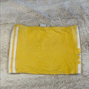 Adidas Women's tube top  in Yellow and White